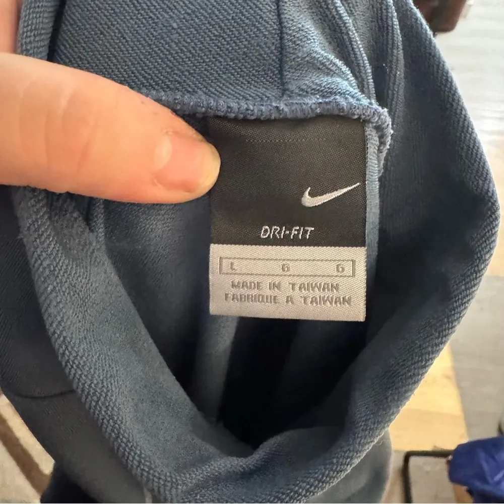 Nike Dri-Fit Blue Mock Neck Lightweight Athletic Sweater